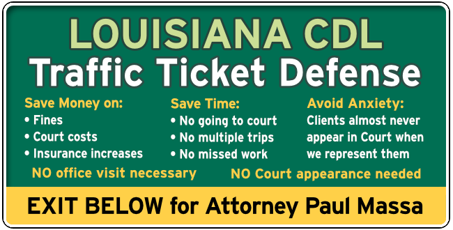 Lincoln Parish, Louisiana CDL Commercial Drivers speeding Ticket graphic 1